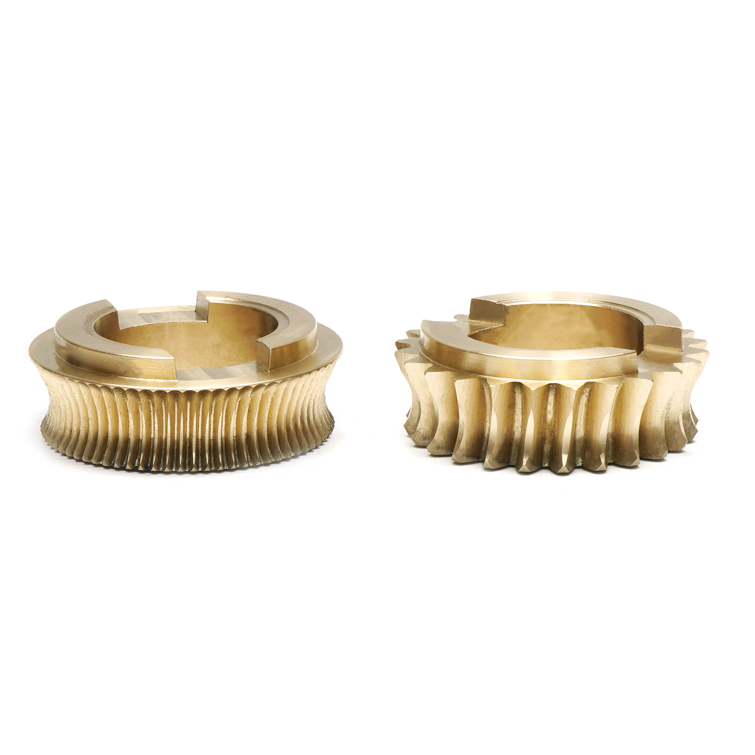 Brass Worm Wheel with Cutout
